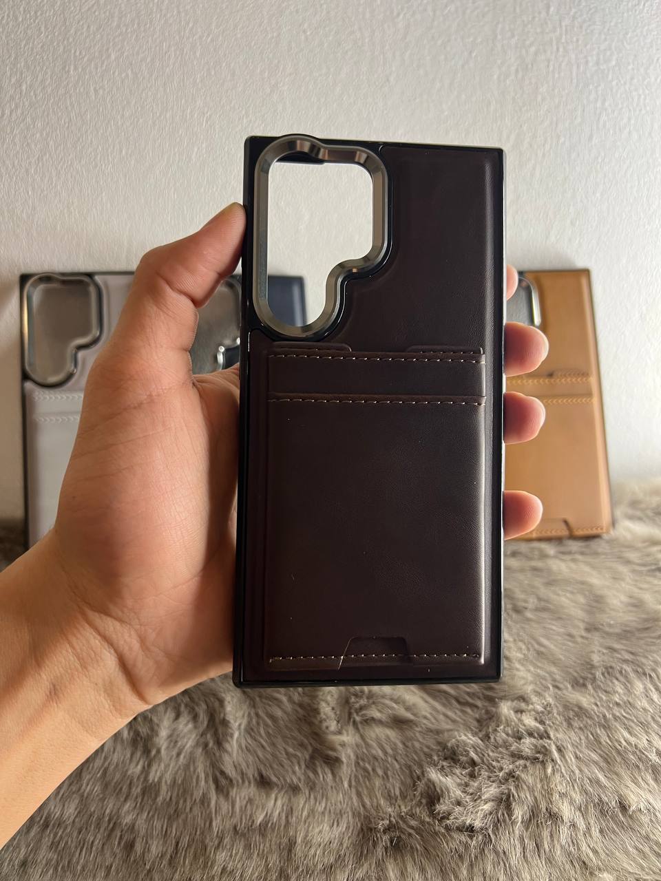 Antichoc leather Avec Portefeuille Pour Samsung