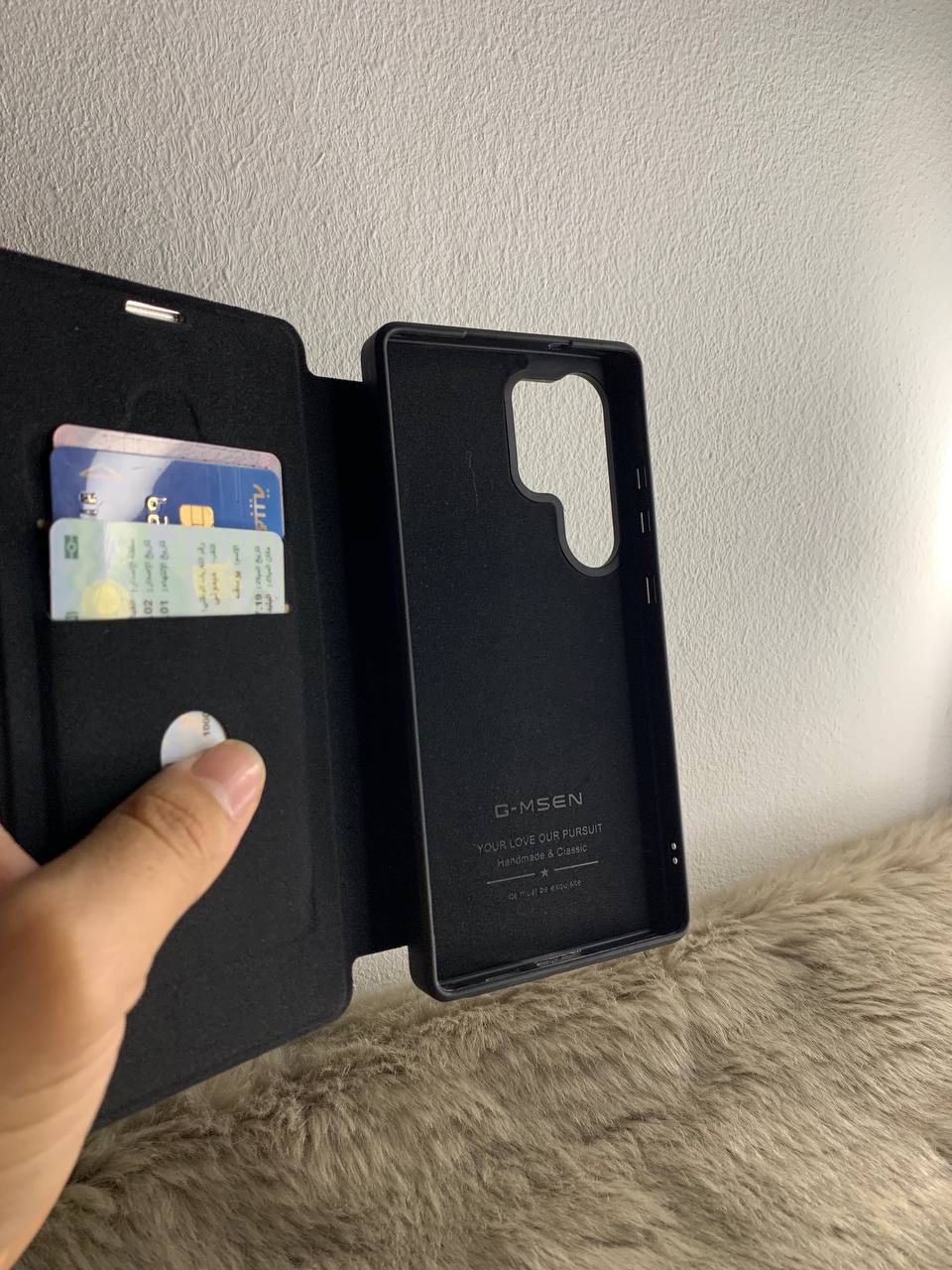 Antichoc cuire original + cover + magsafe Pour samsung / BLACK