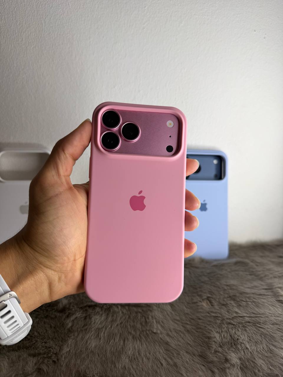 Kit Iphone 18 pro max Titanium + case silicone