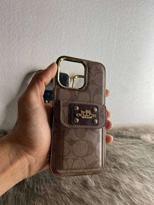 Antichoc coach original pou iphone BEIGE