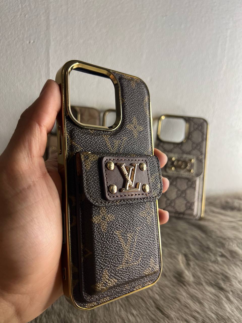 Antichoc LOUIS VUITTON original pour iphone BROWN