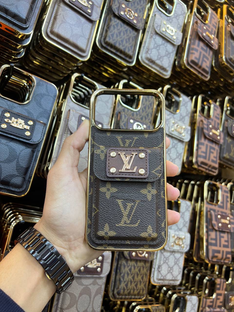 Antichoc LOUIS VUITTON original pour iphone BROWN