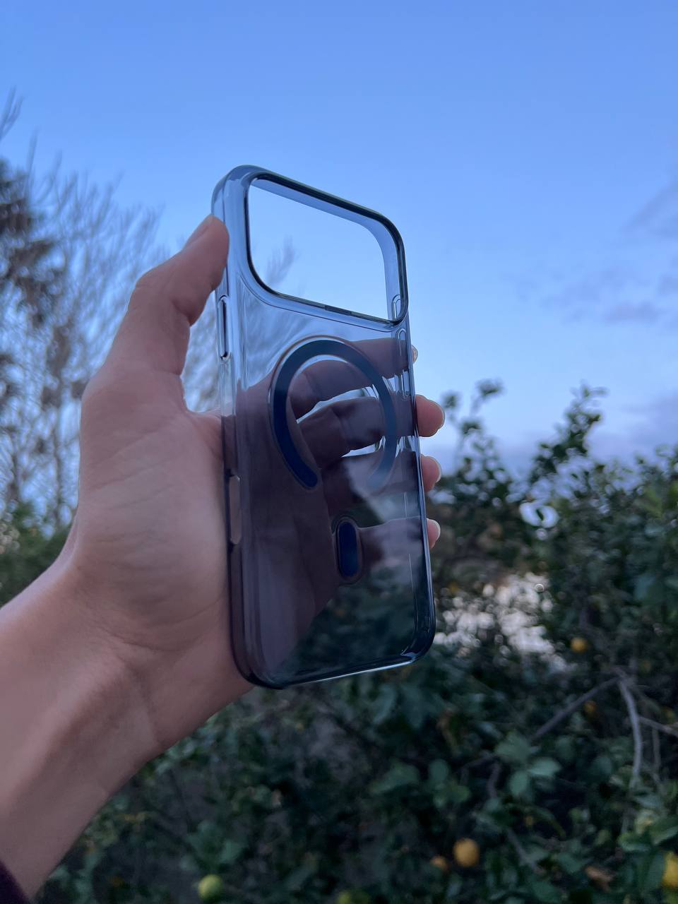 Antichoc transparent couleur magsafe original Pour Iphone