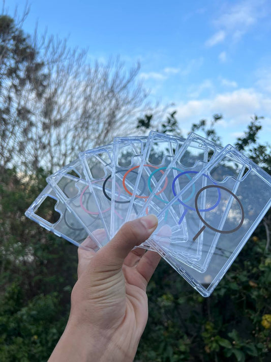 Antichoc transparent couleur magsafe pour samsung
