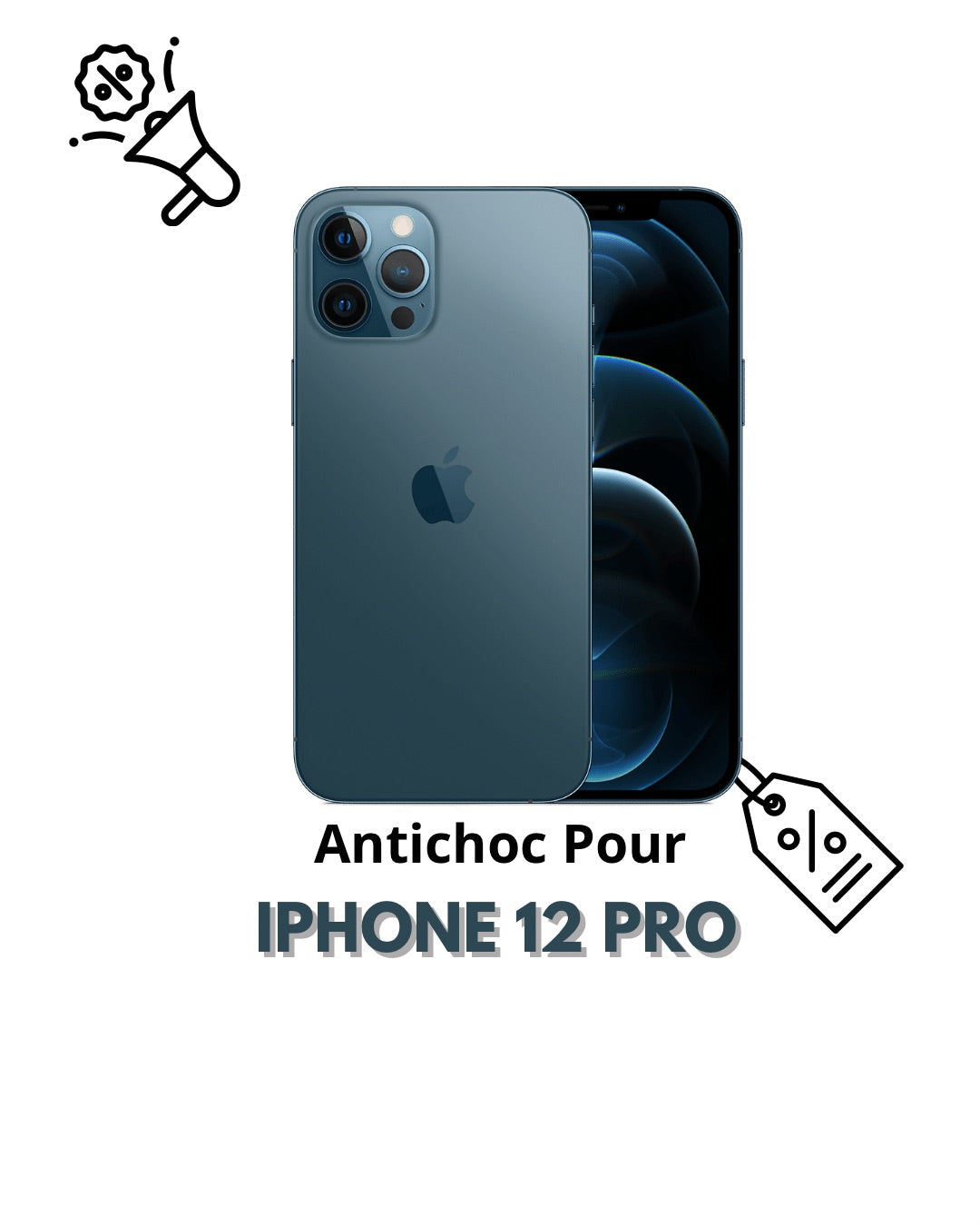 Antichoc Pour IPHONE 12 PRO (PROMOTION)