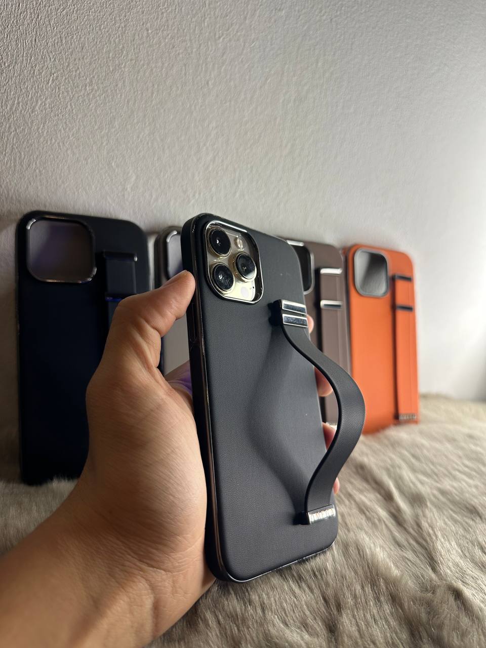 Antichoc Leather Omega Original Avec Ceinture Pour Iphone