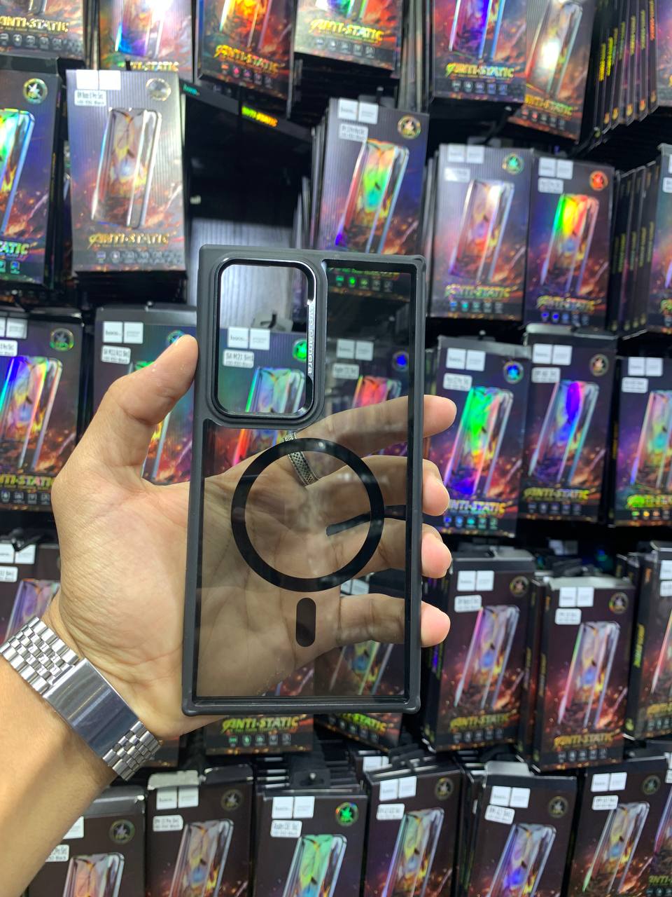 Antichoc Fumer Magsafe Titanium Camera Pour samsung