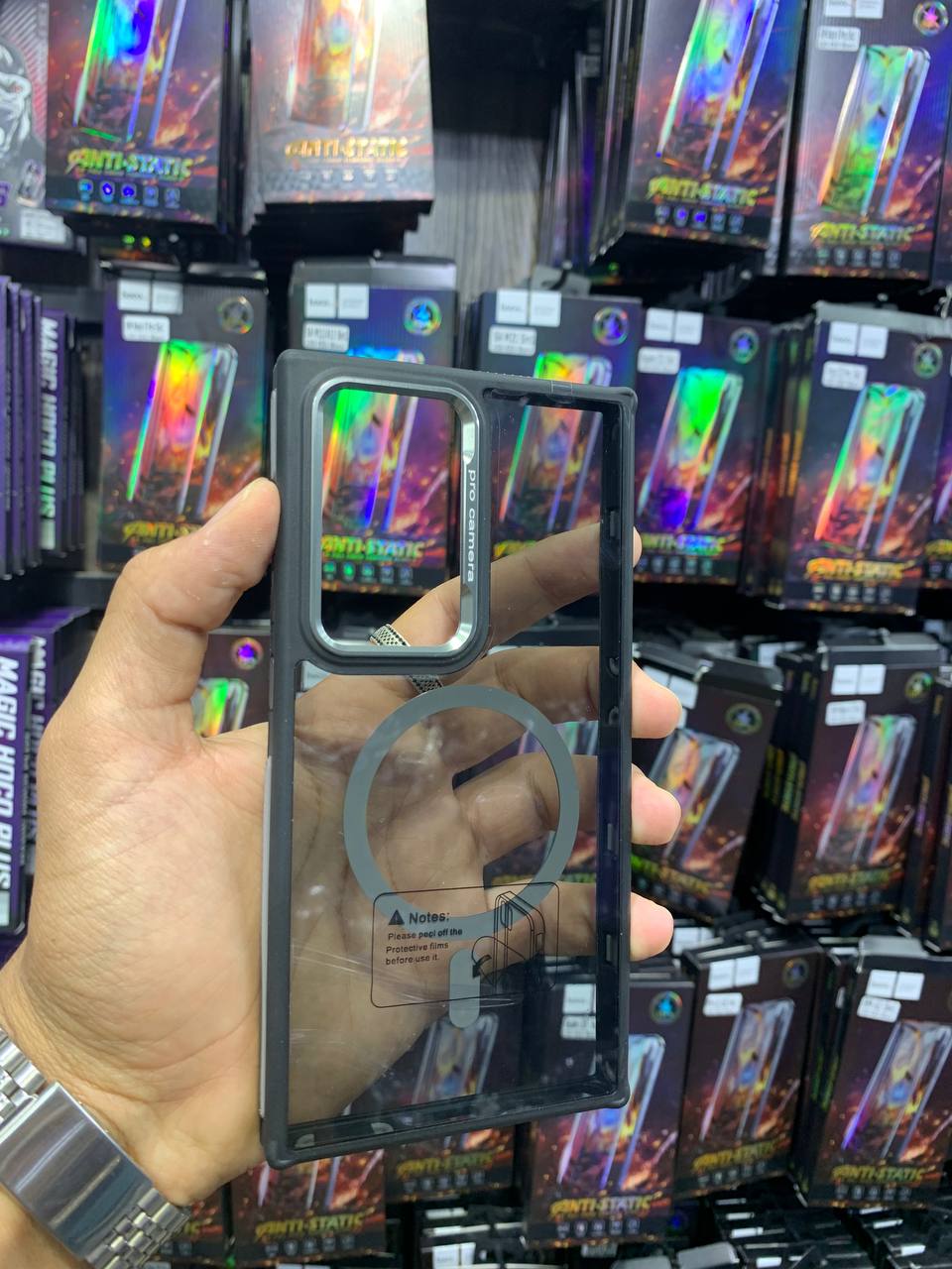 Antichoc Fumer Magsafe Titanium Camera Pour samsung