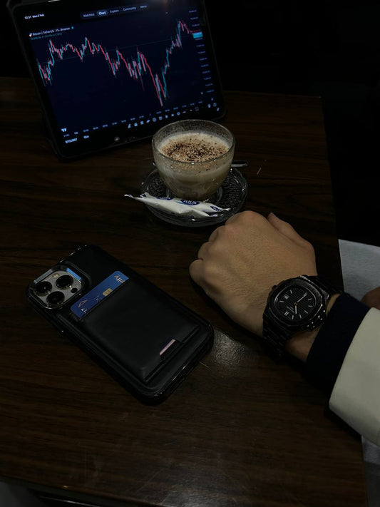 Antichoc leather & portefeuille Pour Iphone