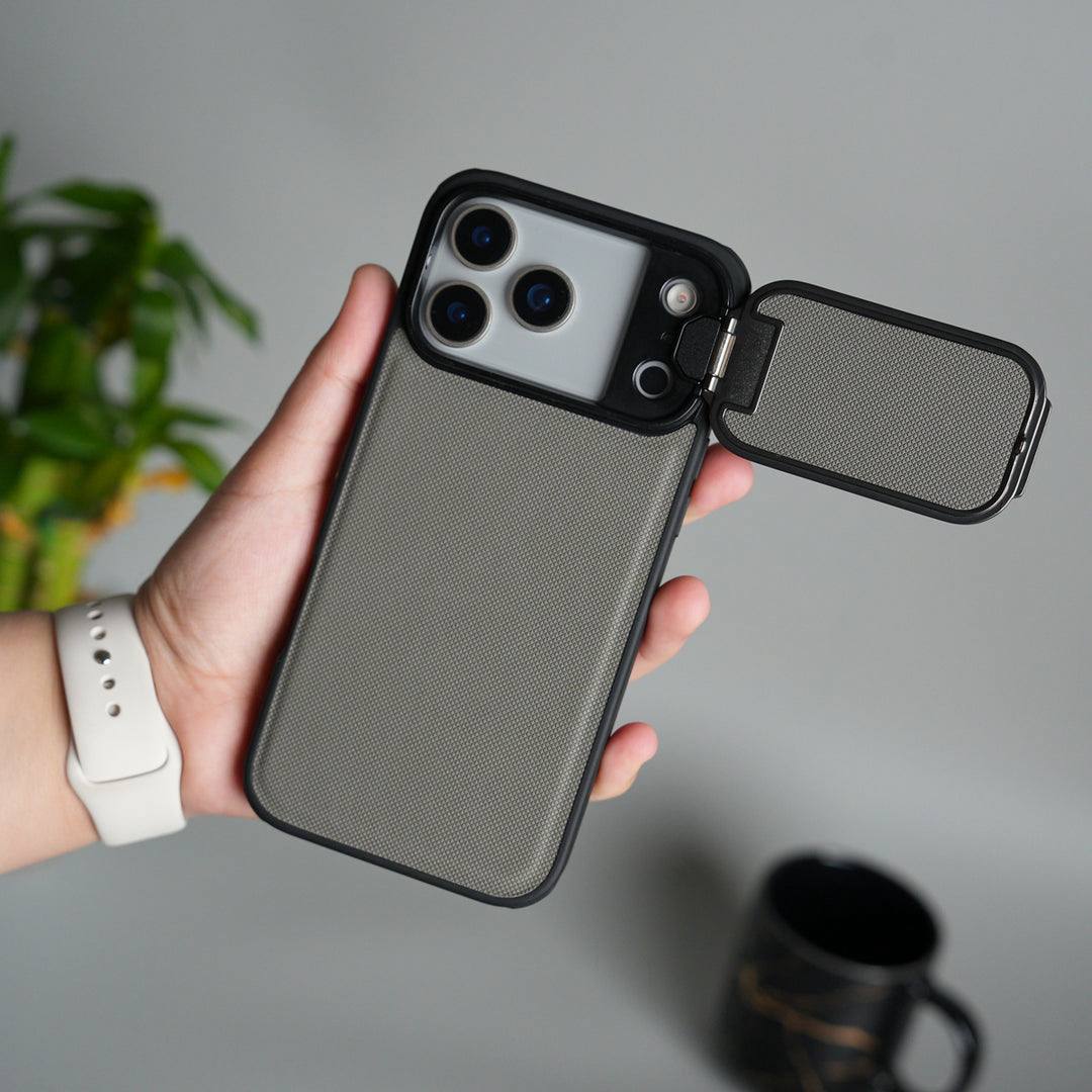 Antichoc Leather Original avec support et protection camera