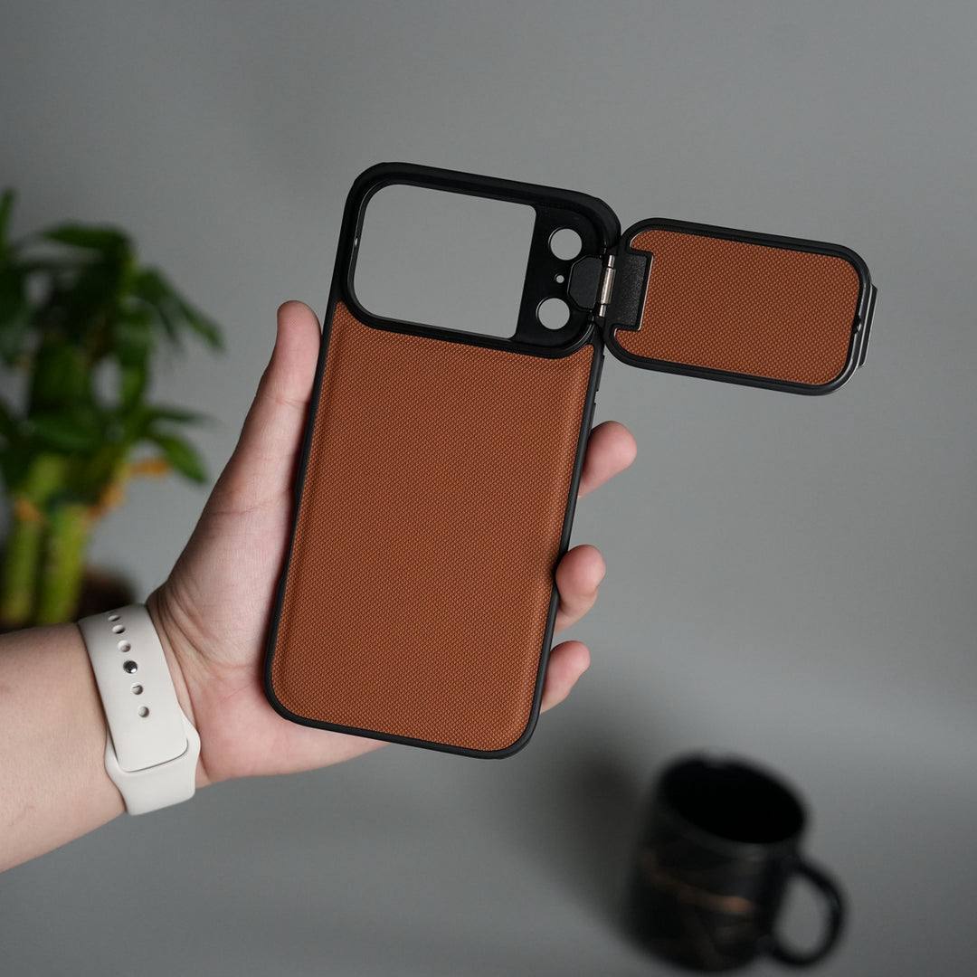 Antichoc Leather Original avec support et protection camera