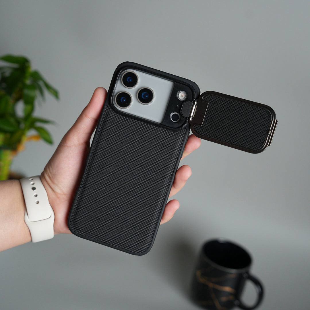 Antichoc Leather Original avec support et protection camera