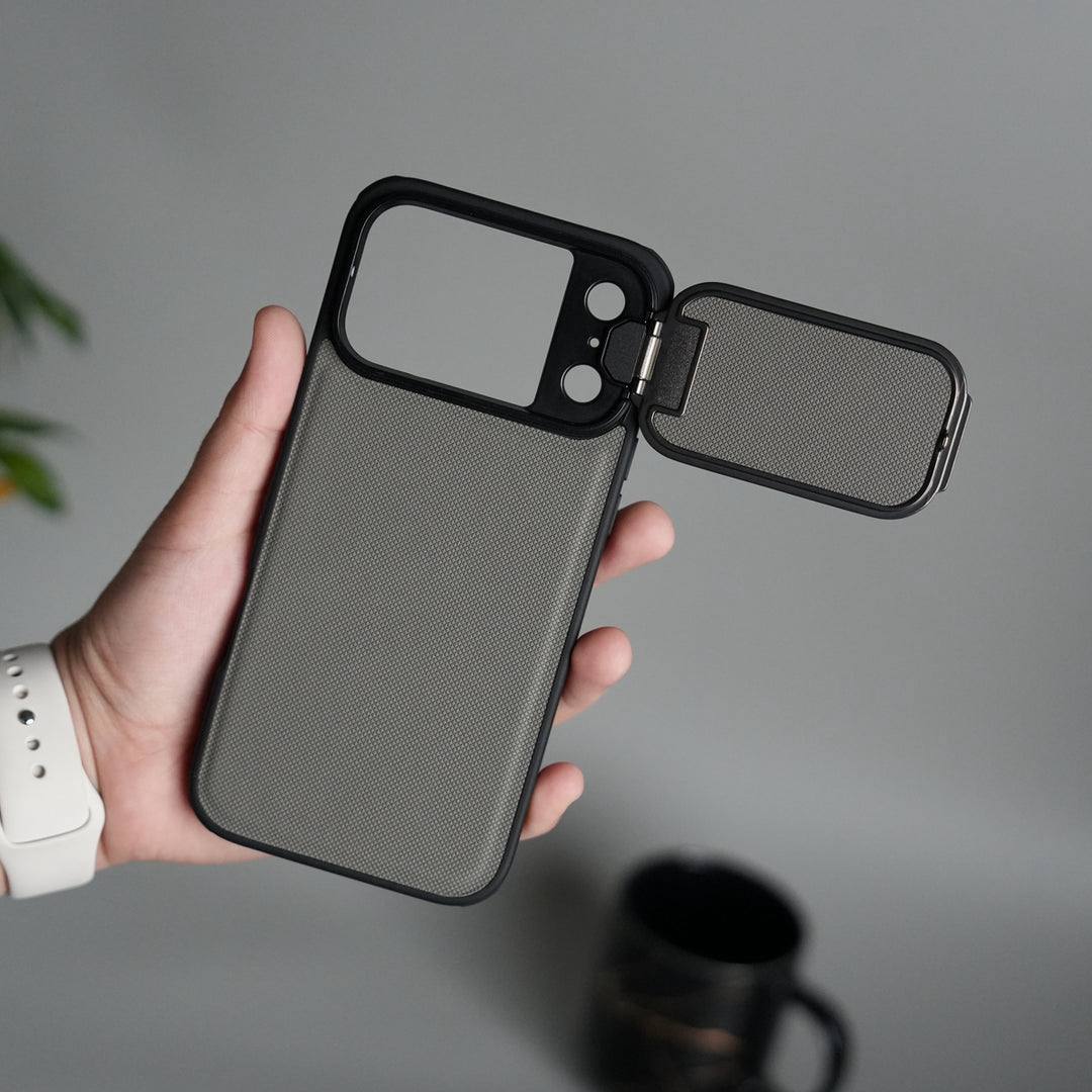Antichoc Leather Original avec support et protection camera