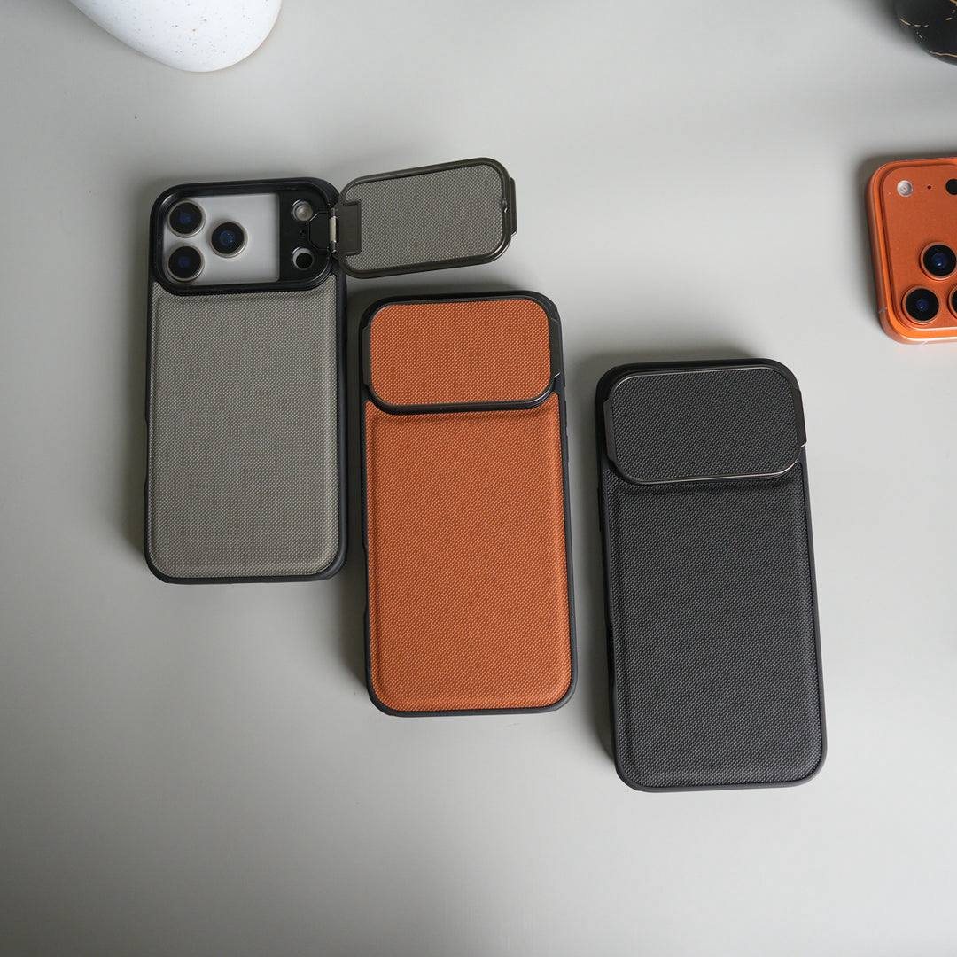 Antichoc Leather Original avec support et protection camera