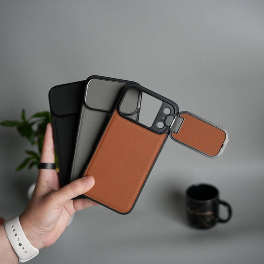 Antichoc Leather Original avec support et protection camera