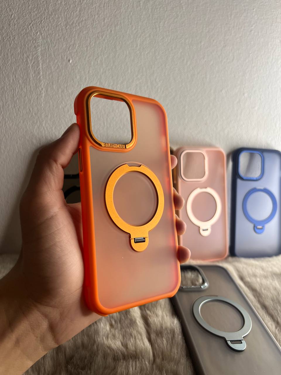 Antichoc matt 2 in 1 ( support + magsafe ) originale pour iphone / ORANGE