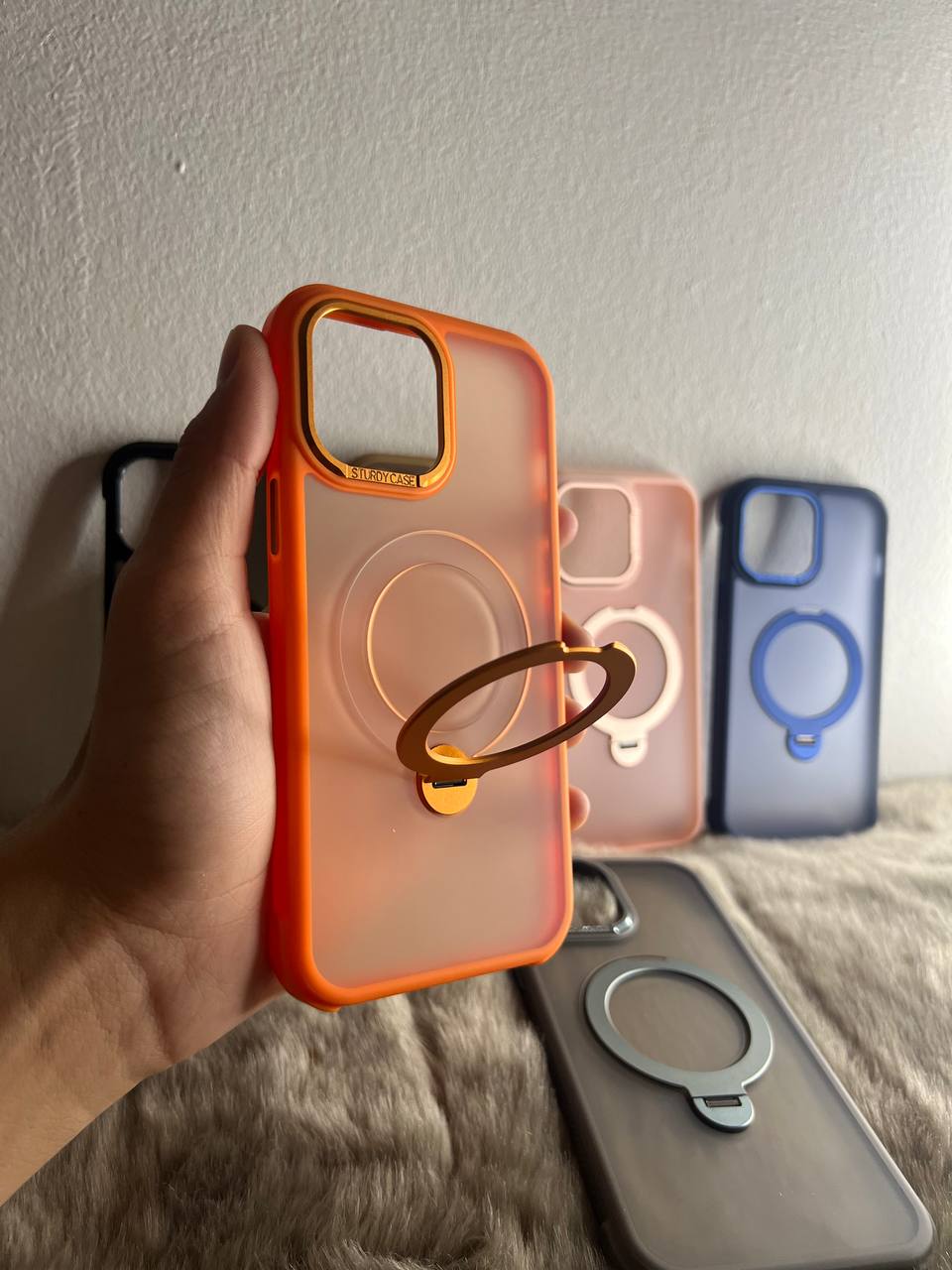 Antichoc matt 2 in 1 ( support + magsafe ) originale pour iphone / ORANGE