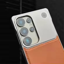 Antichoc Luxury Leather Titanium Magsafe Pour Samsung