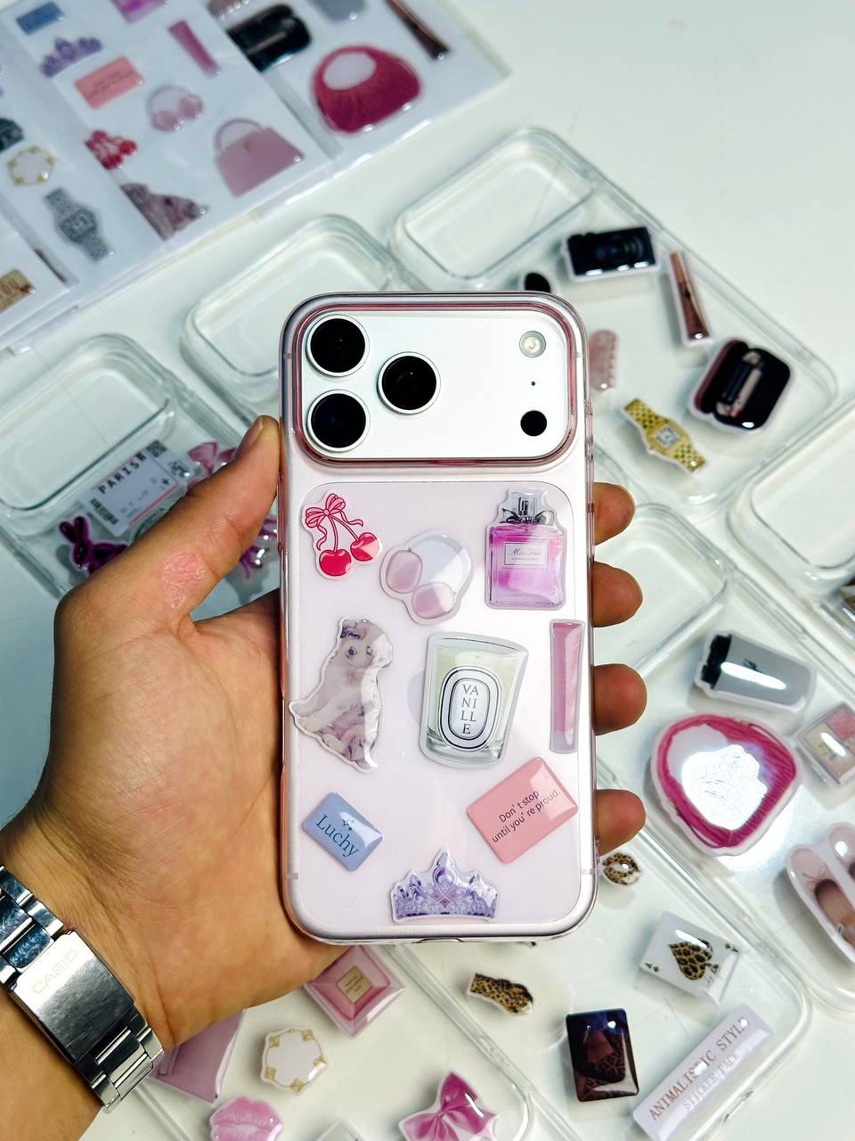 Antichoc Crystal Avec motif Original pour Iphone #1