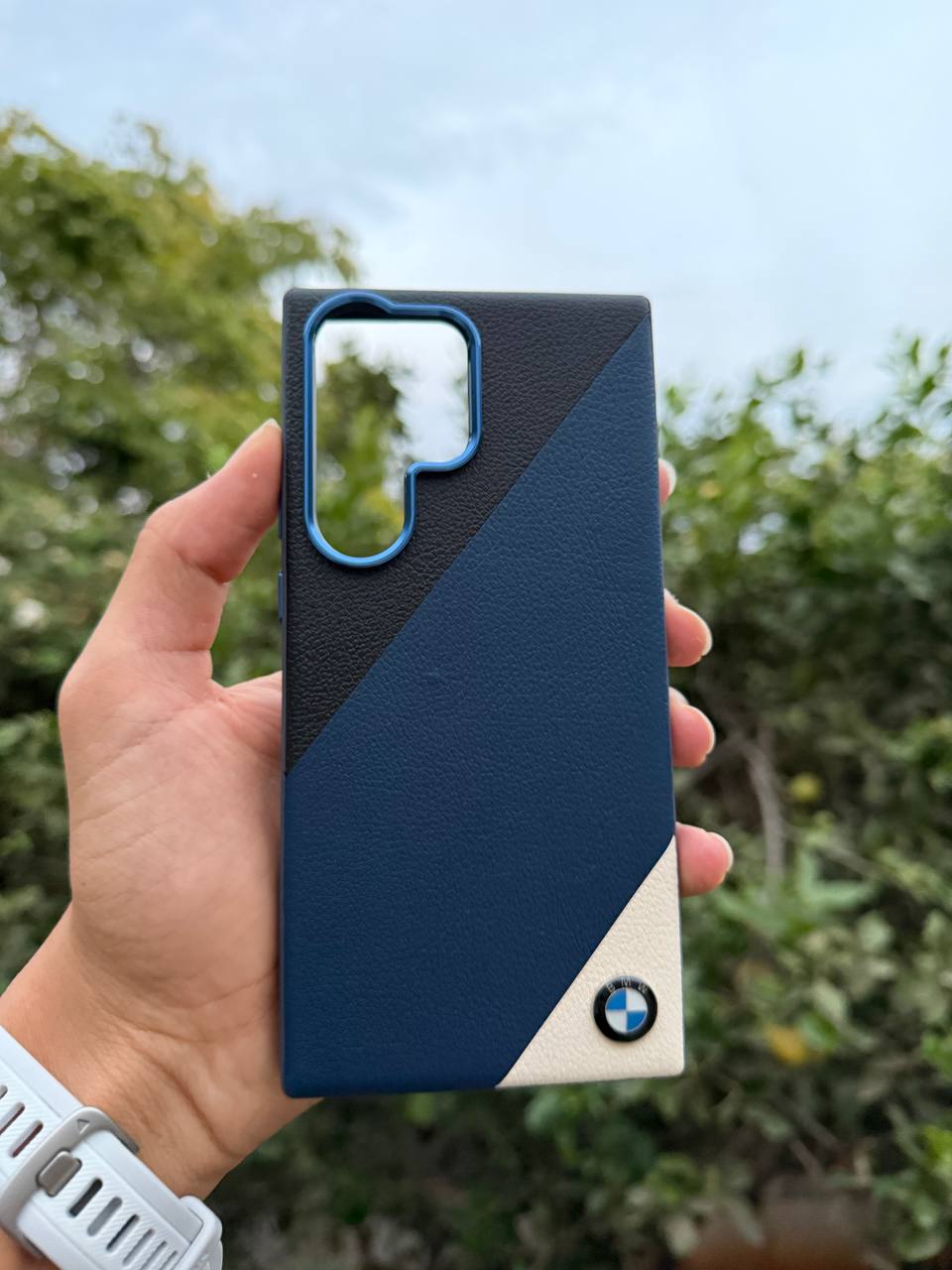 Antichoc Bmw Leather Original Pour samsung