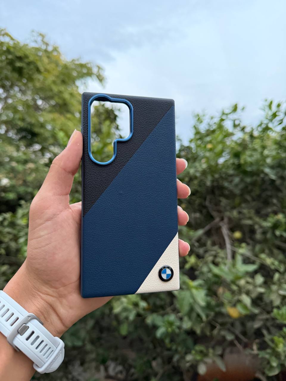 Antichoc Bmw Leather Original Pour samsung