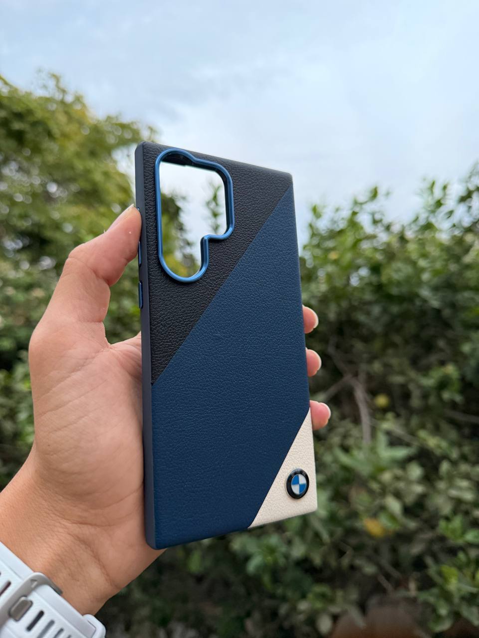 Antichoc Bmw Leather Original Pour samsung