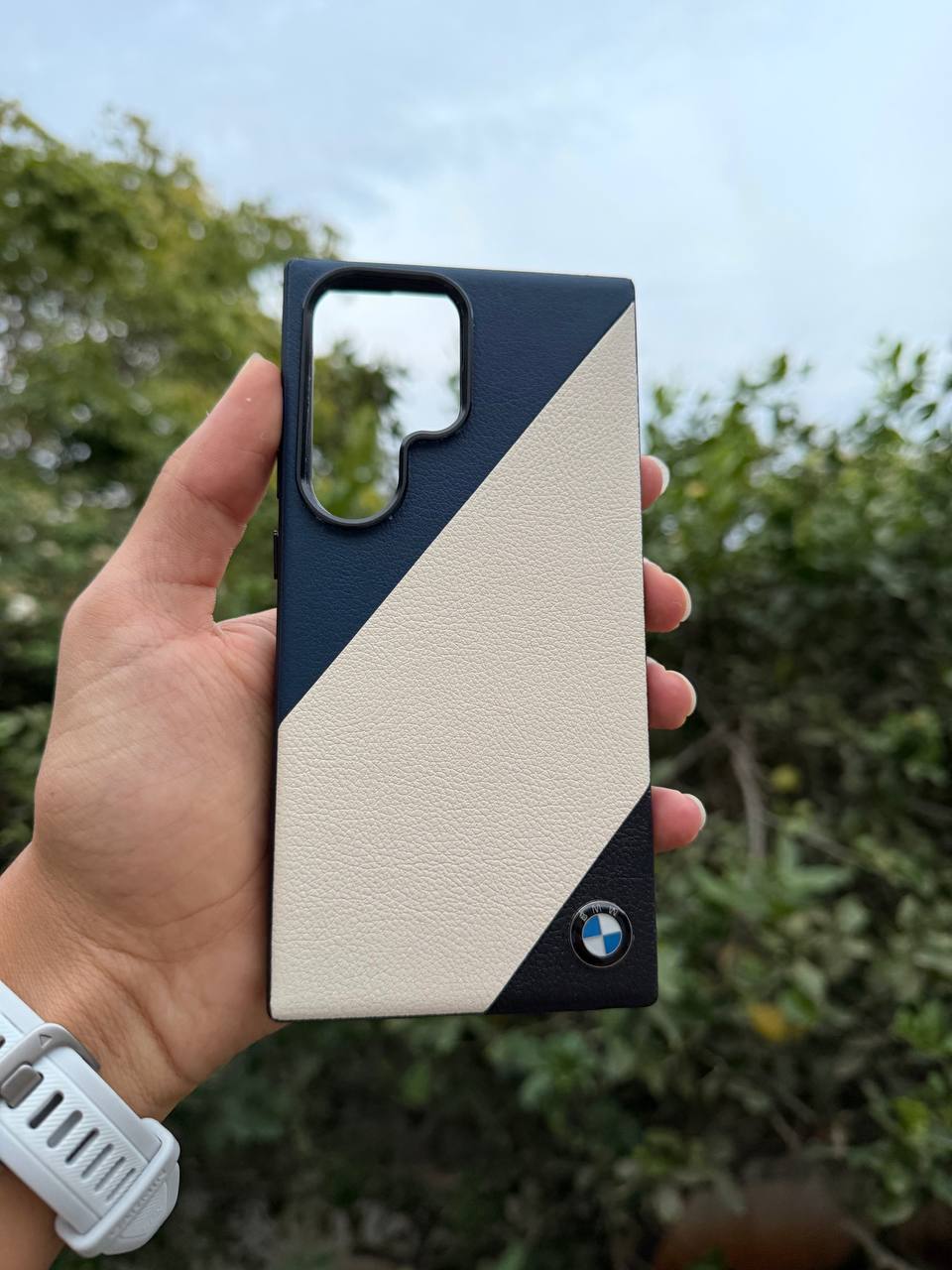 Antichoc Bmw Leather Original Pour samsung