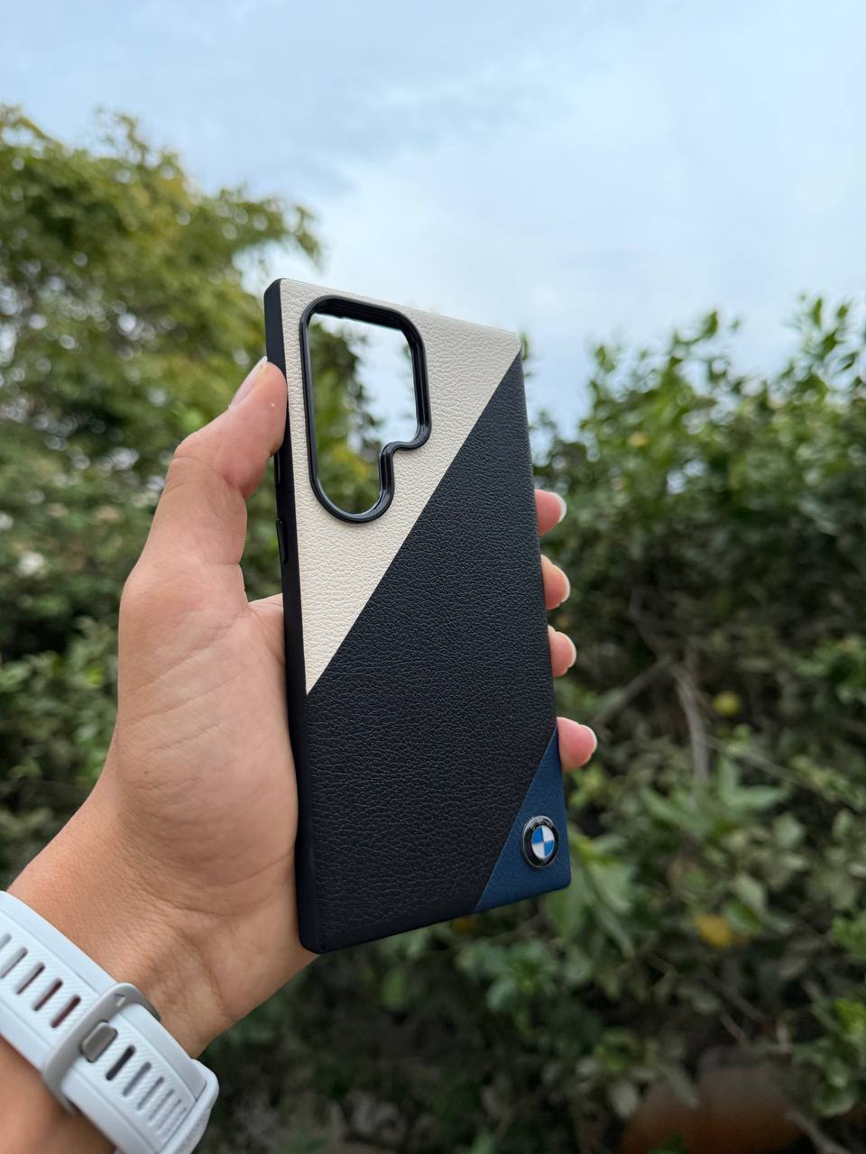 Antichoc Bmw Leather Original Pour samsung
