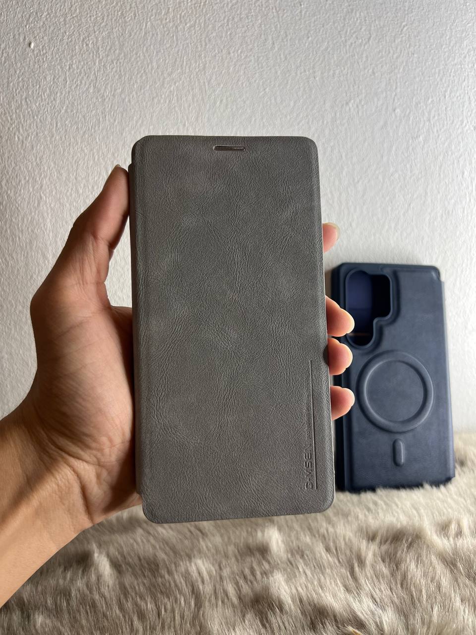 Antichoc cuire original + cover + magsafe Pour samsung / GRAY