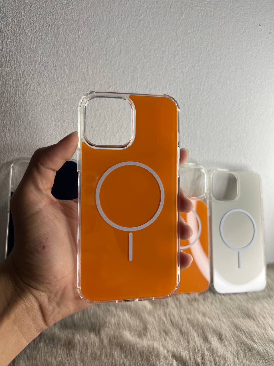 Antichoc Cosmic Magsafe Pour Iphone / ORANGE