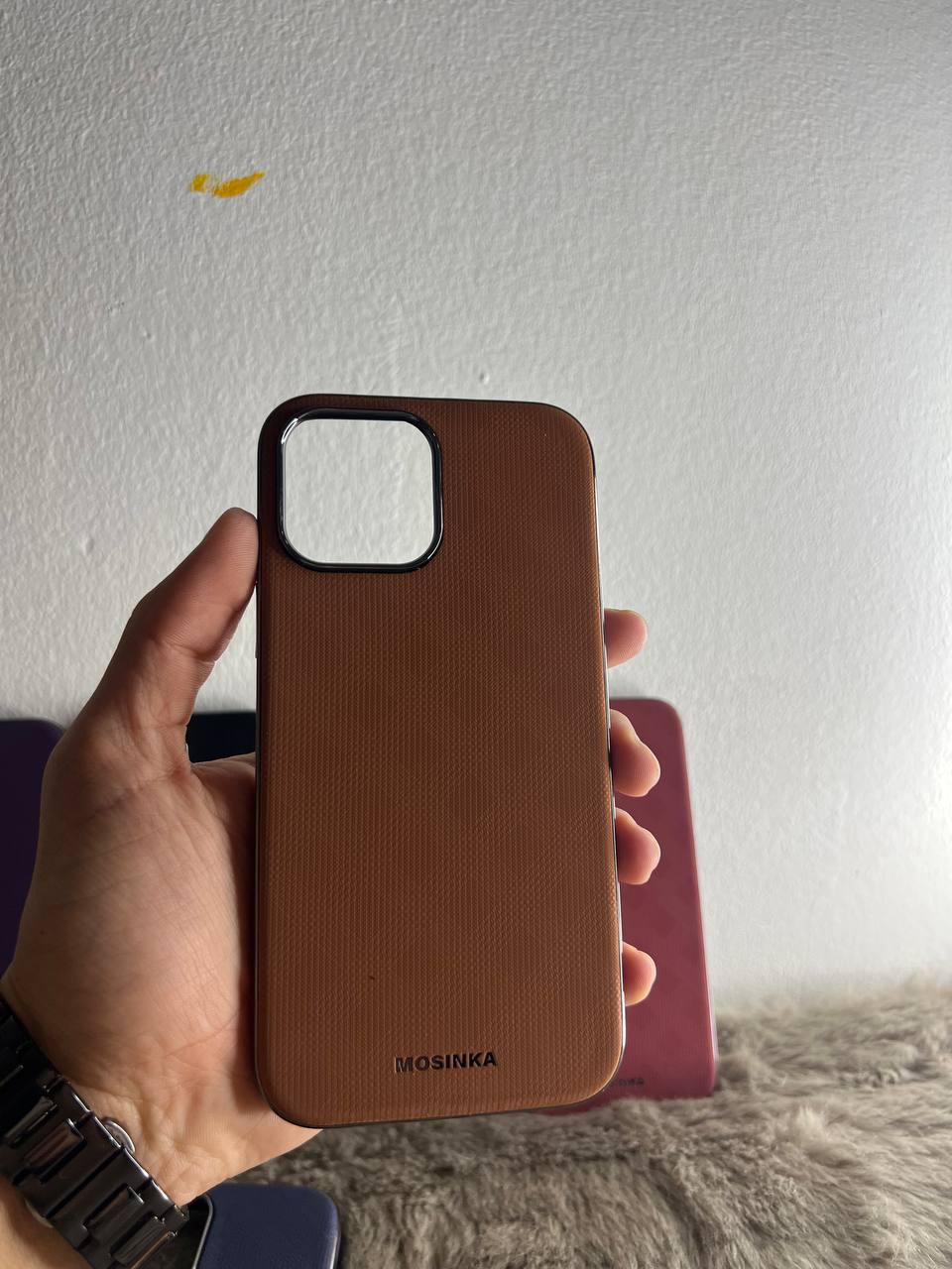 Antichoc Leather Mosinka Original Pour Iphone