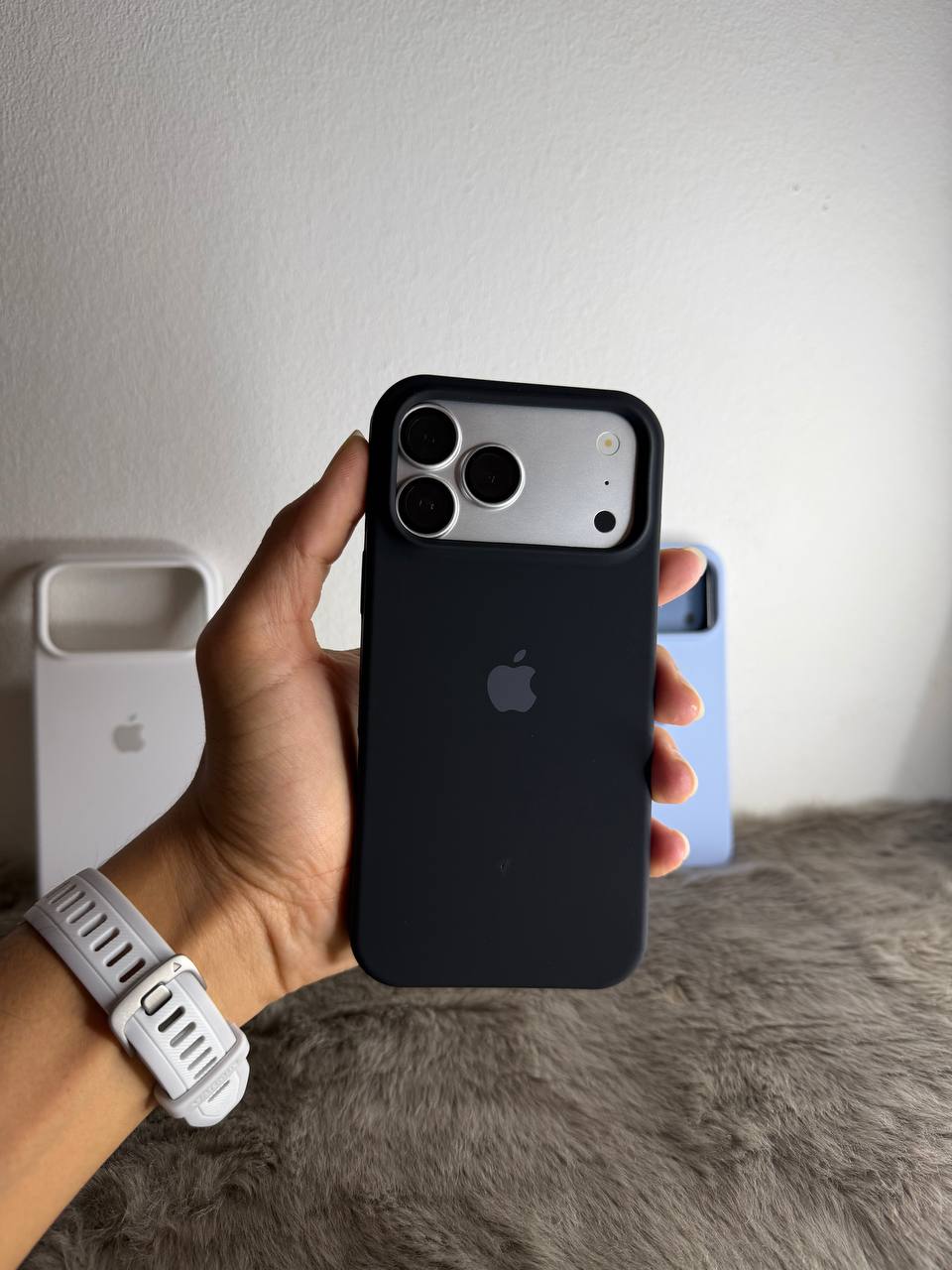 Kit Iphone 18 pro max Titanium + case silicone