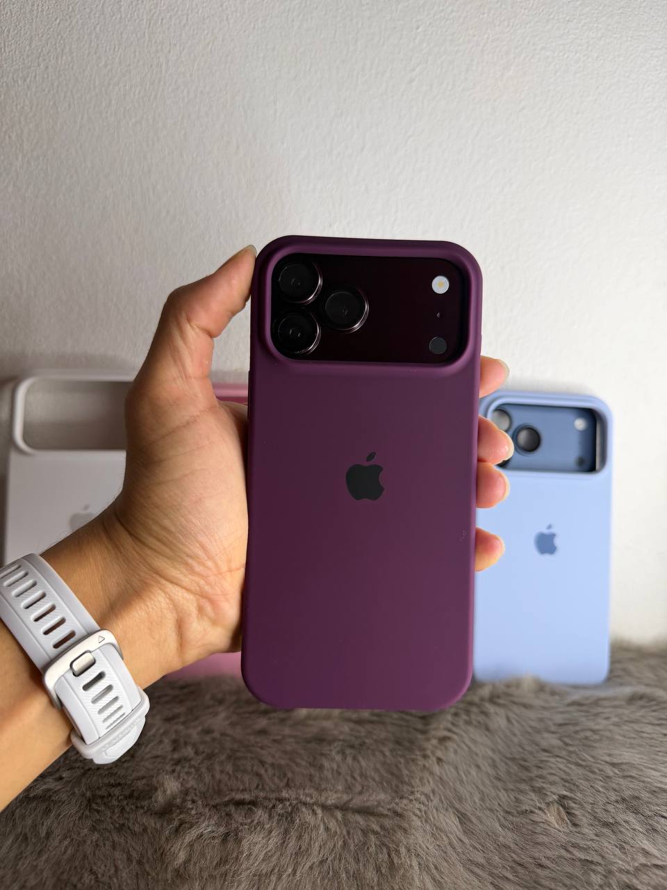 Kit Iphone 18 pro max Titanium + case silicone