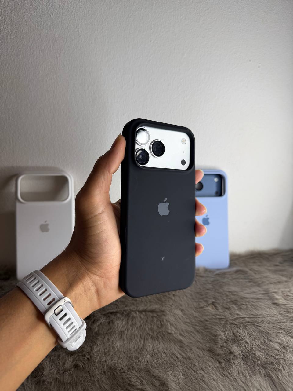 Kit Iphone 18 pro max Titanium + case silicone