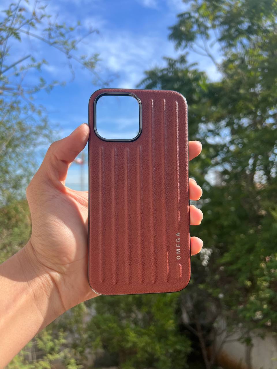 Antichoc Omega Leather original Pour Iphone