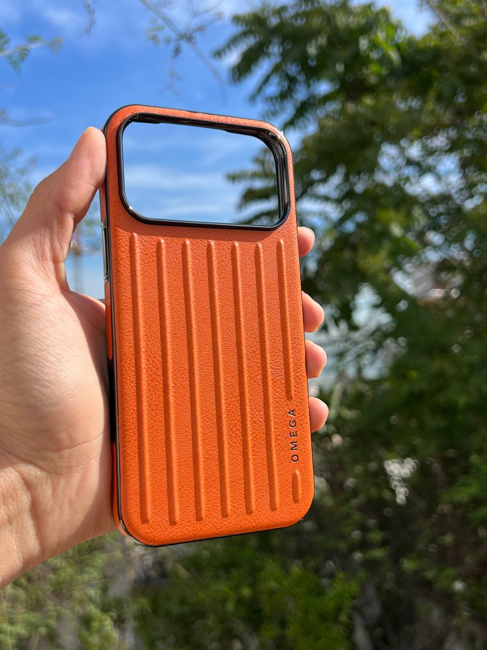 Antichoc Omega Leather original Pour Iphone