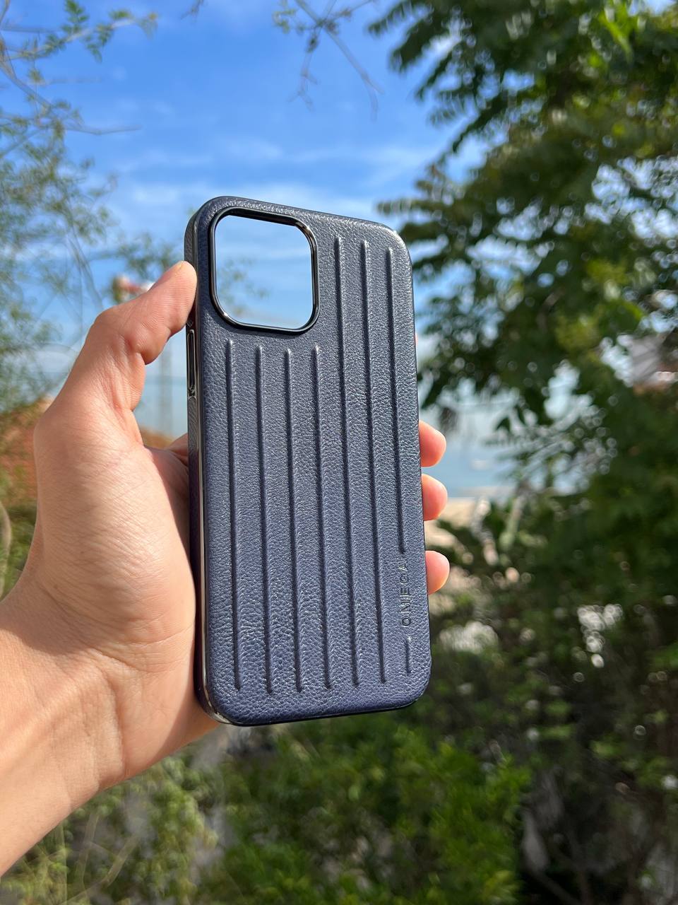Antichoc Omega Leather original Pour Iphone